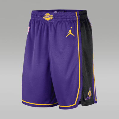 Los Angeles Lakers Statement Edition Men s Jordan Dri FIT NBA Swingman Basketball Shorts. Nike UK